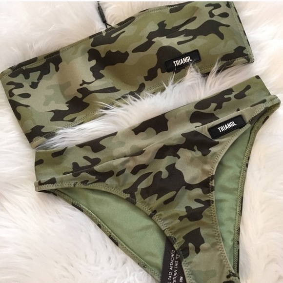 camo triangl bikini